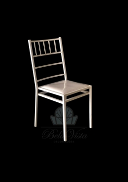 Cadeira de Ferro Empilhável Tiffany Master Branca